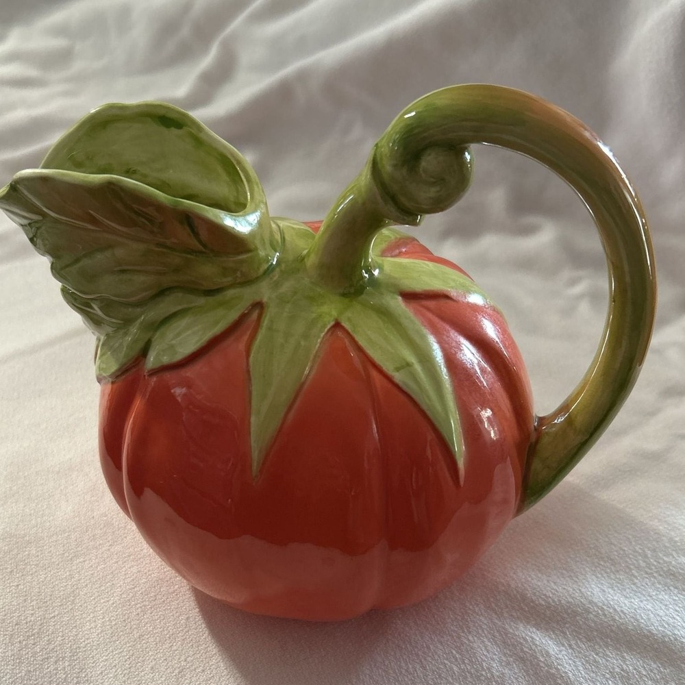 Vintage the Haldon Group Ceramic‎ Sculptured Tomato Pitcher